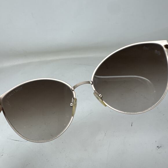 TOM FORD TF 654 28F ZEILA Gold Smokey Pink Gradient SUNGLASSES 140-2 Italy main image 5